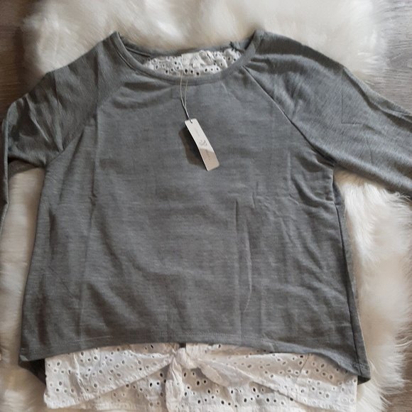 Thyme & Honey Tops Thyme Honey New Womens Size S Double Layer